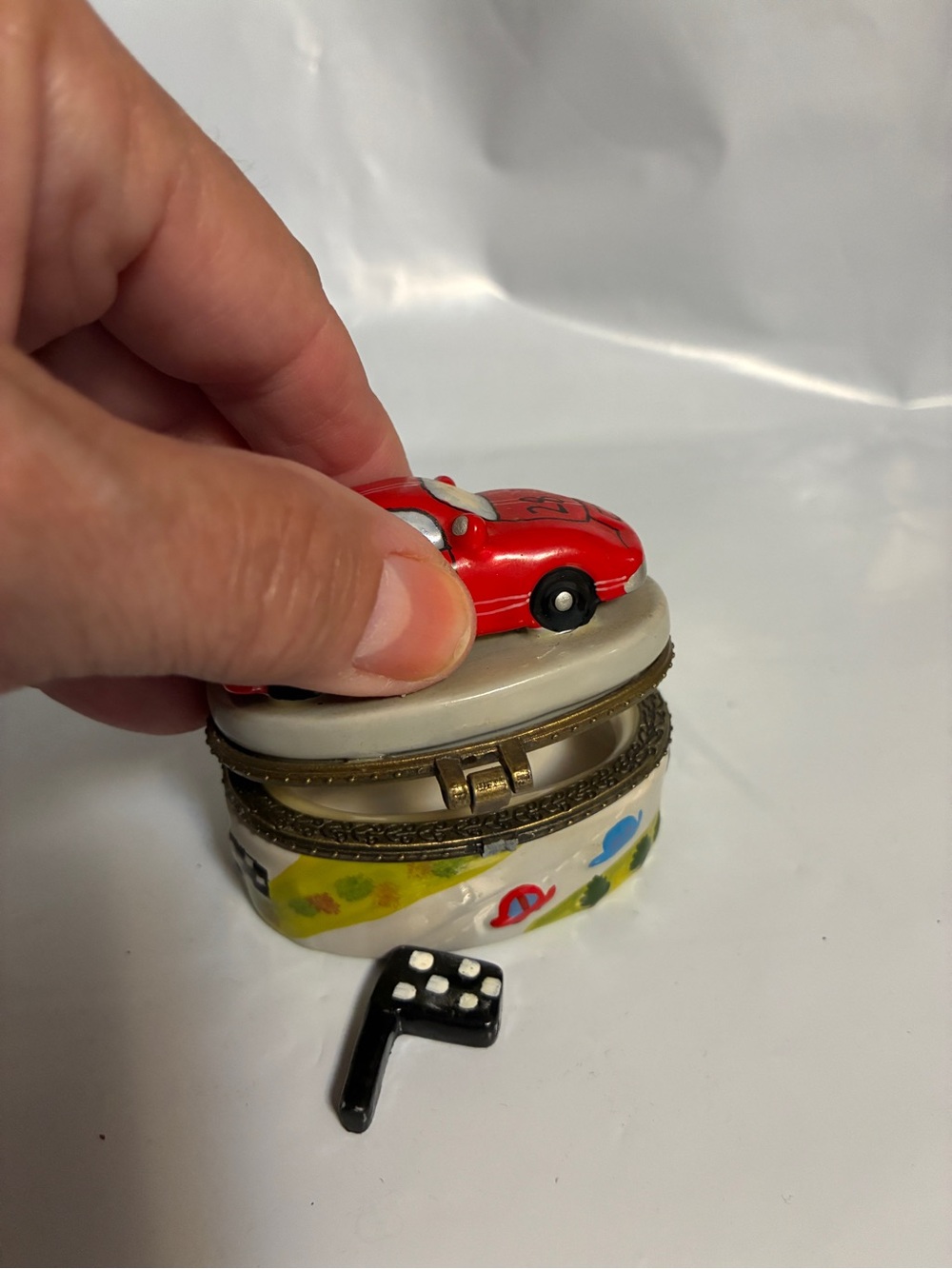 Kids Red Race Car Trinket Box - Decorative Accessory - Picture 9 of 11